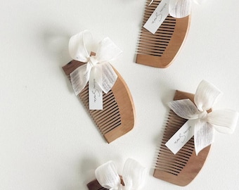 Wooden birth comb | Maternity favors | Baptism gift