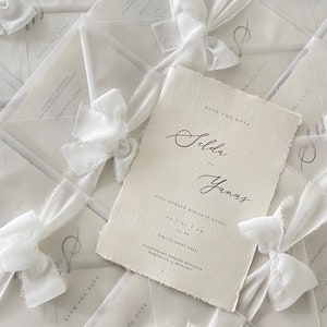 Handgeschepte trouwkaarten | Wedding invitations | Hochzeitseinladung