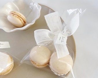 Macaron bruiloft bedankjes