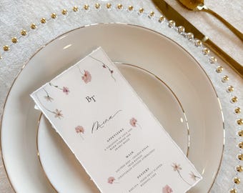 Personalized wedding menu | Wedding menu | Hochzeitsmenü