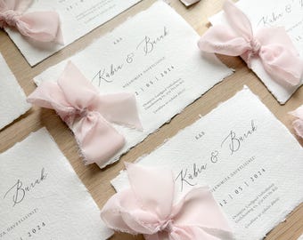 Unique handmade invitations | Handmade pink invitations | nisan davetiyesi | wedding cards
