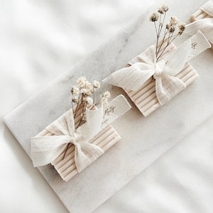 Mini bomboniere con sapone bianco | Mini sapone bianco puro | regali di alta stagione | Mini Seife | buon compleanno | Buon Anno