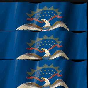 North Dakota Flag Stream Deck Screensaver, Animated Waving Flag GIF, Elgato MK2 XL Plus, Instant Digital Download image 4