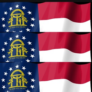 Georgia-Flagge als Stream-Deck-Bildschirmschoner, animierte wehende Flagge (GIF), Elgato MK2 XL Plus, sofortiger digitaler Download Bild 4