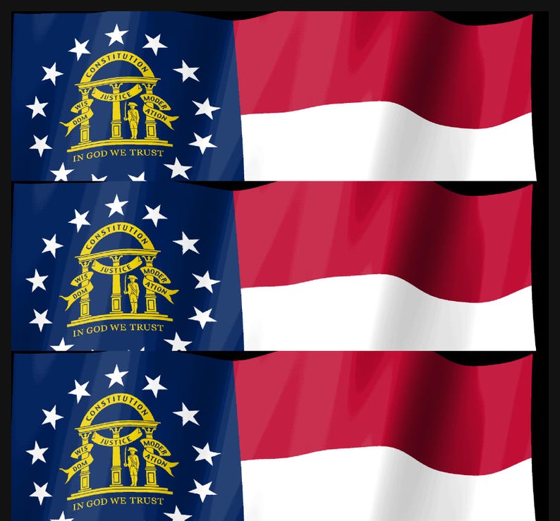Georgia-Flagge als Stream-Deck-Bildschirmschoner, animierte wehende Flagge (GIF), Elgato MK2 XL Plus, sofortiger digitaler Download Bild 4