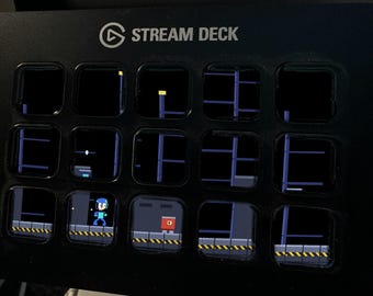 Blaster Bot Stream Deck Screensaver, Animated 8-Bit Robot GIF, Elgato MK2 XL Plus
