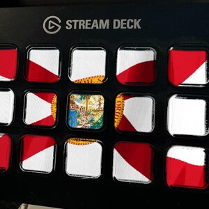 Skärmsläckare för Floridas flagga, animerad GIF med viftande flagga, Elgato MK2 XL Plus, omedelbar digital nedladdning bild 1