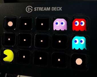 Arcade Pack Stream Deck Screensaver, 11 Animated Retro Games, Real Gameplay Not Video, Elgato MK2 XL Plus