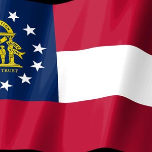 Georgia-Flagge als Stream-Deck-Bildschirmschoner, animierte wehende Flagge (GIF), Elgato MK2 XL Plus, sofortiger digitaler Download Bild 2