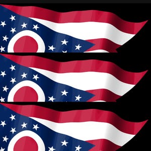 Ohio-Flagge als Stream Deck-Bildschirmschoner, animierte wehende Flagge (GIF), Elgato MK2 XL Plus, sofortiger digitaler Download Bild 4