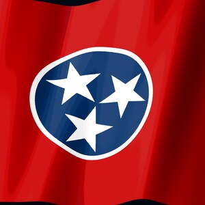 Tennessee-Flagge als Stream-Deck-Bildschirmschoner, animierte wehende Flagge (GIF), Elgato MK2 XL Plus, sofortiger digitaler Download Bild 2