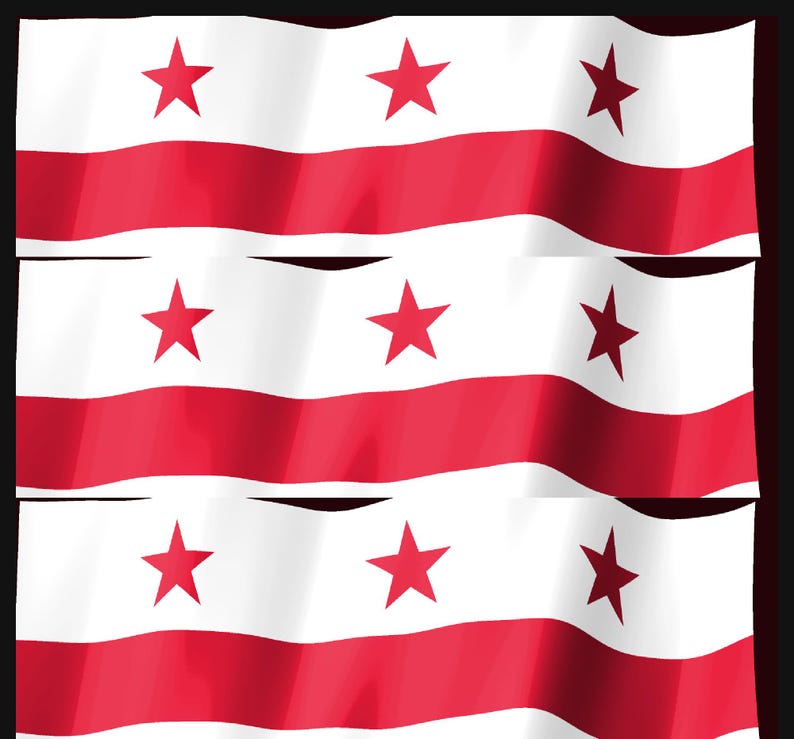 Washington DC Flag Stream Deck Screensaver, Animated Waving Flag GIF, Elgato MK2 XL Plus, Instant Digital Download image 4