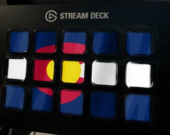 Colorado Flag Stream Deck Screensaver, Animated Waving Flag GIF, Elgato MK2 XL Plus, Instant Digital Download