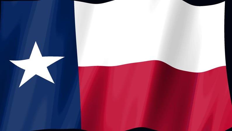 Texas Flag Stream Deck Screensaver, Animated Waving Flag GIF, Elgato MK2 XL Plus, Instant Digital Download image 2