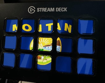Montana Flag Stream Deck Screensaver, Animated Waving Flag GIF, Elgato MK2 XL Plus, Instant Digital Download
