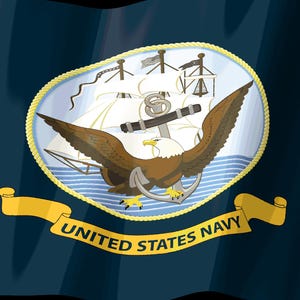 US Navy Flag Stream Deck Screensaver, Animated Waving Flag GIF, Elgato MK2 XL Plus, Instant Digital Download image 2