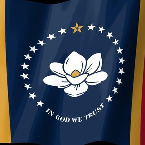 Mississippi Flag Stream Deck Screensaver, Animated Waving Flag GIF, Elgato MK2 XL Plus, Instant Digital Download image 2