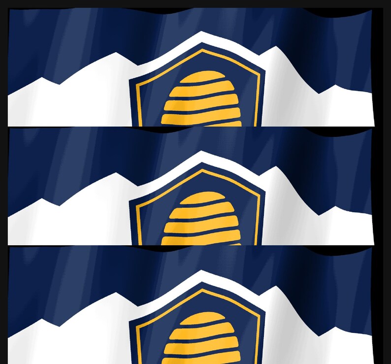 Utah-Flagge als Stream-Deck-Bildschirmschoner, animierte wehende Flagge (GIF), Elgato MK2 XL Plus, sofortiger digitaler Download Bild 4
