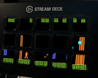 Star Diver Stream Deck Screensaver, Animated 8-Bit Sci-Fi GIF, Elgato MK2 XL Plus