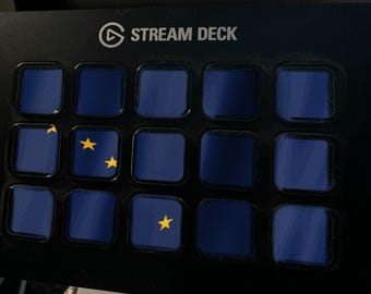 Alaska Flag Stream Deck Screensaver, Animated Waving Flag GIF, Elgato MK2 XL Plus, Instant Digital Download