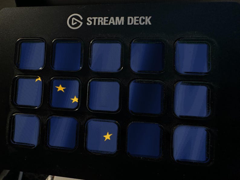Alaska-Flagge als Stream-Deck-Bildschirmschoner, animierte wehende Flagge (GIF), Elgato MK2 XL Plus, sofortiger digitaler Download Bild 1
