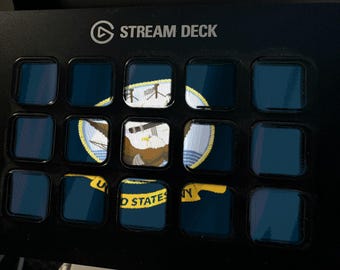 US Navy Flag Stream Deck Screensaver, Animated Waving Flag GIF, Elgato MK2 XL Plus, Instant Digital Download
