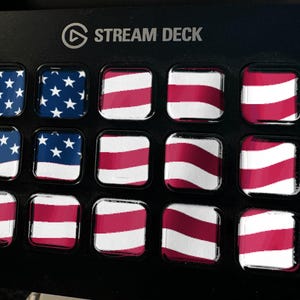 State Flag Pack Stream Deck Screensaver, All 50 States Plus USA, Animated Waving Flag GIFs, Elgato MK2 XL Plus imagem 1