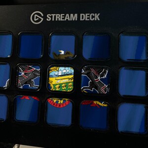 Pennsylvania Flag Stream Deck Screensaver, Animated Waving Flag GIF, Elgato MK2 XL Plus, Instant Digital Download image 1