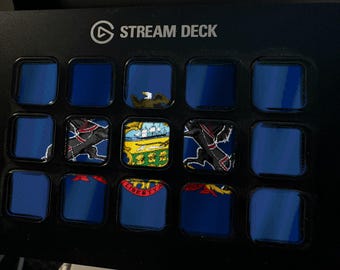 Skärmsläckare för Pennsylvania Flag Stream Deck, animerad viftande flagga GIF, Elgato MK2 XL Plus, omedelbar digital nedladdning