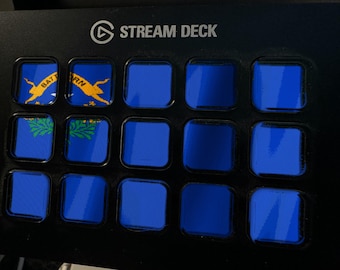 Nevada Flag Stream Deck Screensaver, Animated Waving Flag GIF, Elgato MK2 XL Plus, Instant Digital Download