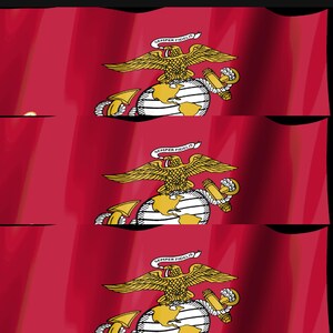 Marine Corps Flag Stream Deck Screensaver, Animated Waving Flag GIF, Elgato MK2 XL Plus, Instant Digital Download image 4