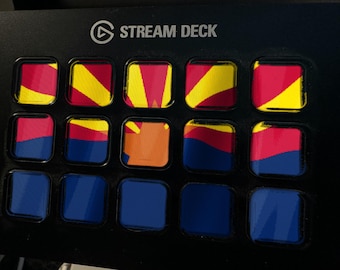 Arizona-Flagge als Stream-Deck-Bildschirmschoner, animierte wehende Flagge (GIF), Elgato MK2 XL Plus, sofortiger digitaler Download