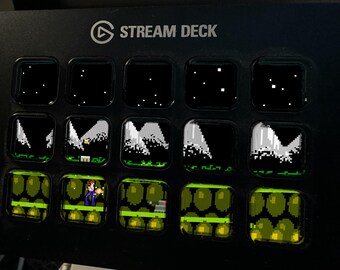 Bandolier Stream Deck Screensaver, Animated 8-Bit Jungle Run GIF, Elgato MK2 XL Plus