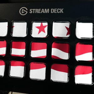 Washington DC Flag Stream Deck Screensaver, Animated Waving Flag GIF, Elgato MK2 XL Plus, Instant Digital Download image 1