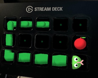 Snake Game Stream Deck Screensaver, Animated Retro Arcade GIF, Elgato MK2 XL Plus
