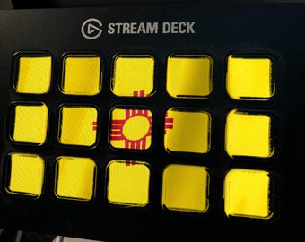 New Mexico Flag Stream Deck Screensaver, Animated Waving Flag GIF, Elgato MK2 XL Plus, Instant Digital Download