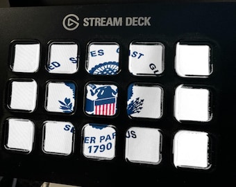 US Coast Guard Flag Stream Deck Screensaver, Animated Waving Flag GIF, Elgato MK2 XL Plus, Instant Digital Download