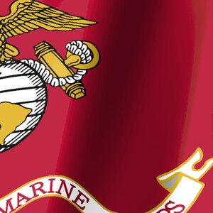 Marine Corps Flag Stream Deck Screensaver, Animated Waving Flag GIF, Elgato MK2 XL Plus, Instant Digital Download image 3