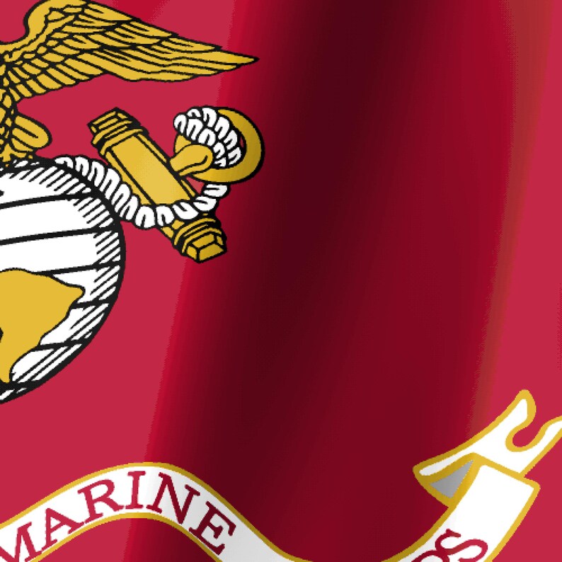 Marine Corps Flag Stream Deck Screensaver, Animated Waving Flag GIF, Elgato MK2 XL Plus, Instant Digital Download image 3
