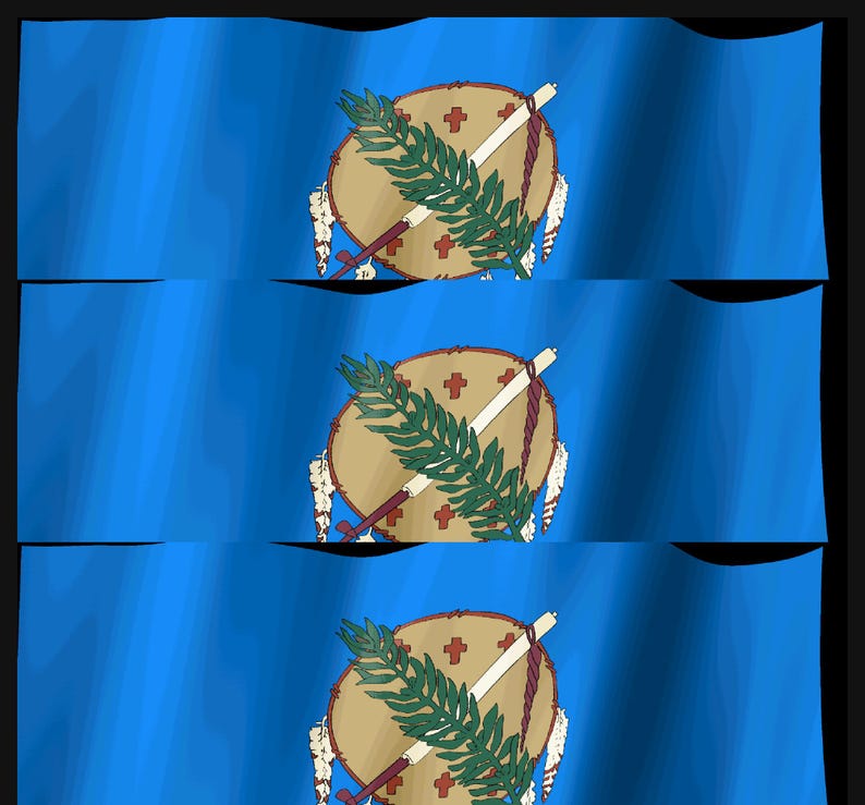 Oklahoma Flag Stream Deck Screensaver, Animated Waving Flag GIF, Elgato MK2 XL Plus, Instant Digital Download image 4