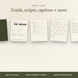 Olive Green Wedding Invitation Bundle, Editable Canva Wedding Suite, Save the Date, RSVP, Seating Chart, Signs, BBQ Reception, Budget bild 7