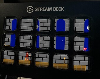 Nightwhip Stream Deck Screensaver, Animated 8-Bit Castle GIF, Elgato MK2 XL Plus