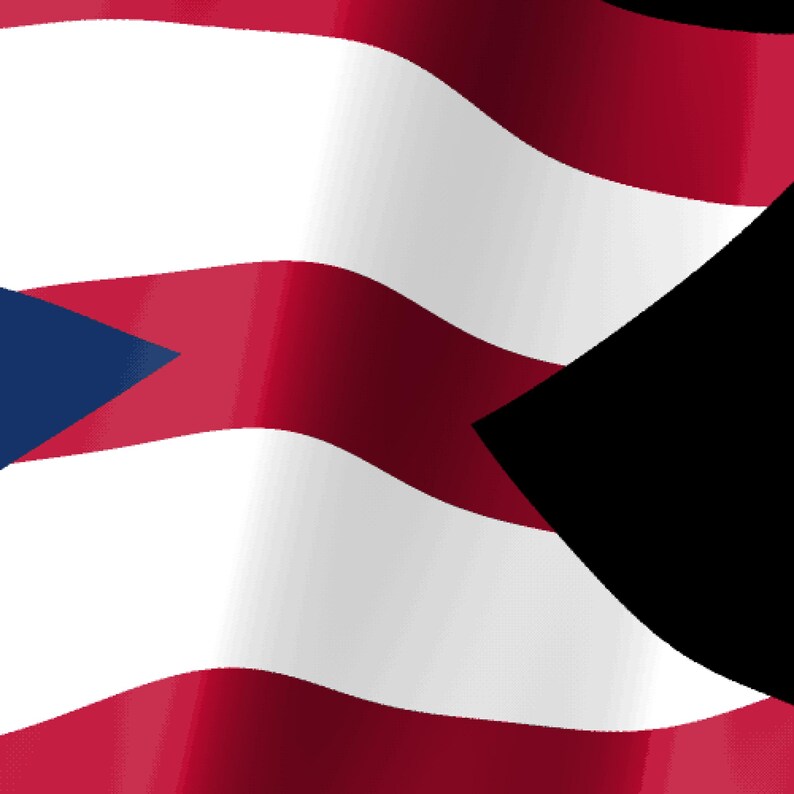 Ohio-Flagge als Stream Deck-Bildschirmschoner, animierte wehende Flagge (GIF), Elgato MK2 XL Plus, sofortiger digitaler Download Bild 3