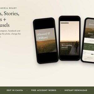 Olive Green Wedding Invitation Bundle, Editable Canva Wedding Suite, Save the Date, RSVP, Seating Chart, Signs, BBQ Reception, Budget bild 3