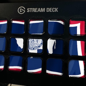 Screensaver met de vlag van Wyoming, geanimeerde GIF van een wapperende vlag, Elgato MK2 XL Plus, direct digitaal te downloaden. afbeelding 1