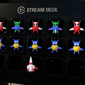 Alien Swarm Stream Deck Bildschirmschoner, animiertes Retro-Arcade-GIF, Elgato MK2 XL Plus Bild 1