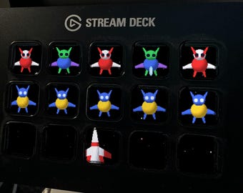 Alien Swarm Stream Deck Screensaver, Animated Retro Arcade GIF, Elgato MK2 XL Plus