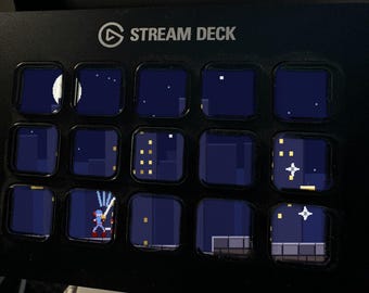 Shadow Blade Stream Deck Screensaver, Animated 8-Bit Ninja GIF, Elgato MK2 XL Plus