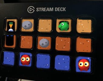 Retro Digger Stream Deck Screensaver, Animated Underground Arcade GIF, Elgato MK2 XL Plus