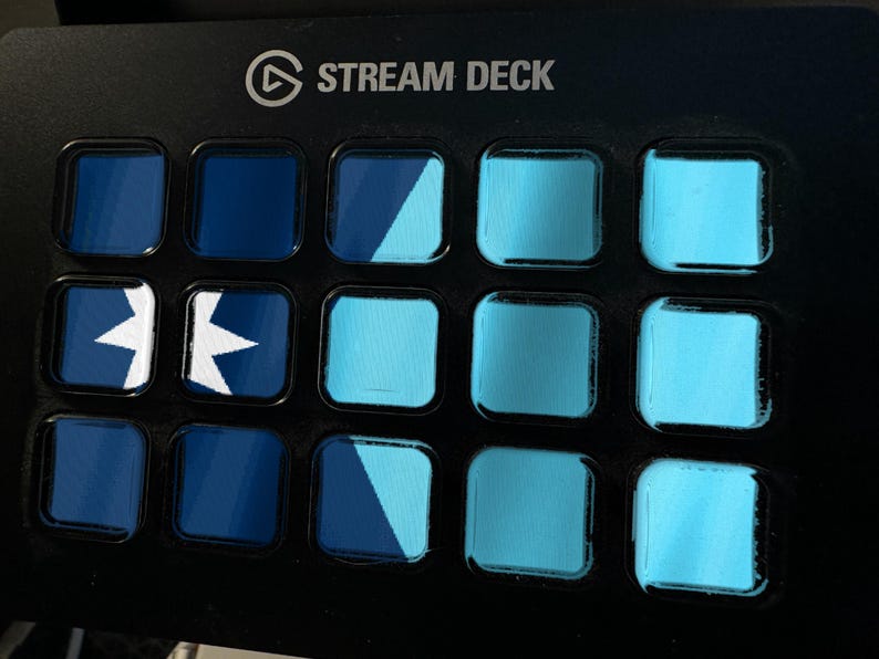 Protetor de tela Stream Deck com a bandeira de Minnesota, GIF animado da bandeira ondulando, Elgato MK2 XL Plus, download digital instantâneo imagem 1